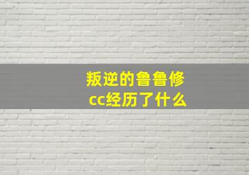 叛逆的鲁鲁修cc经历了什么