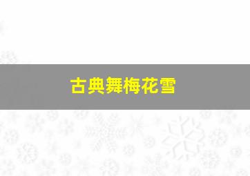 古典舞梅花雪