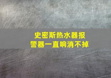 史密斯热水器报警器一直响消不掉