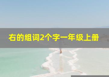 右的组词2个字一年级上册