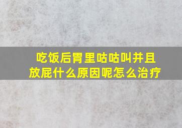 吃饭后胃里咕咕叫并且放屁什么原因呢怎么治疗