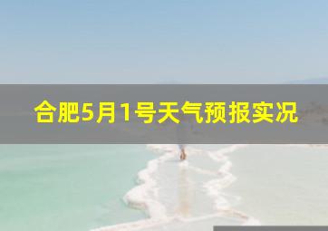 合肥5月1号天气预报实况