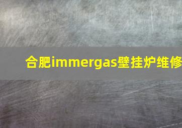 合肥immergas壁挂炉维修