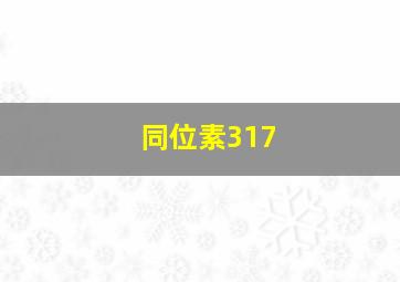 同位素317