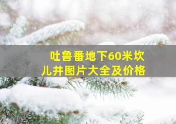 吐鲁番地下60米坎儿井图片大全及价格