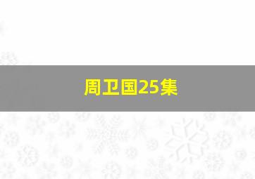 周卫国25集