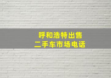 呼和浩特出售二手车市场电话