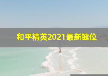 和平精英2021最新键位