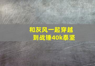 和灰风一起穿越到战锤40k泰坚