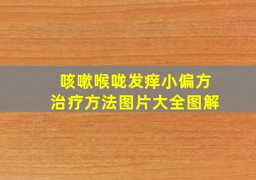 咳嗽喉咙发痒小偏方治疗方法图片大全图解