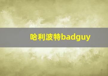 哈利波特badguy