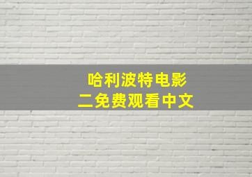 哈利波特电影二免费观看中文