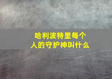 哈利波特里每个人的守护神叫什么