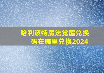 哈利波特魔法觉醒兑换码在哪里兑换2024