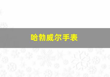 哈勃威尔手表