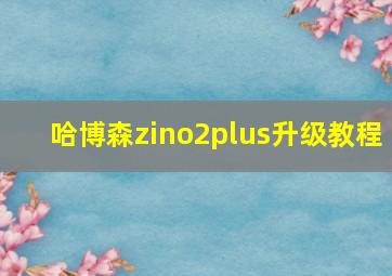 哈博森zino2plus升级教程