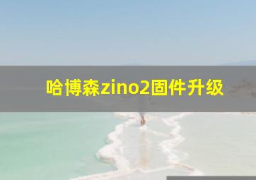 哈博森zino2固件升级