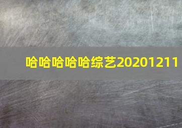 哈哈哈哈哈综艺20201211