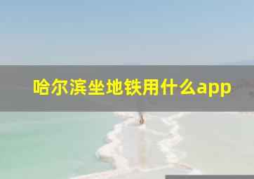 哈尔滨坐地铁用什么app