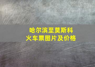 哈尔滨至莫斯科火车票图片及价格