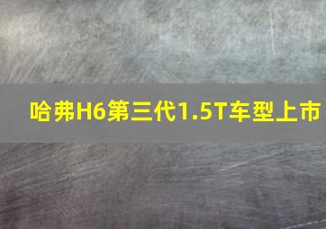 哈弗H6第三代1.5T车型上市