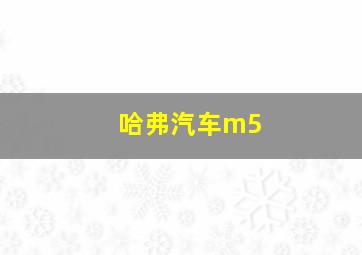 哈弗汽车m5