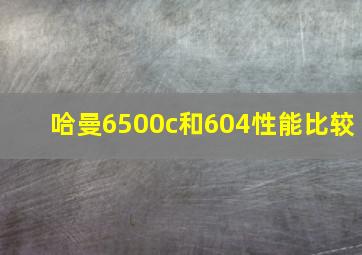 哈曼6500c和604性能比较