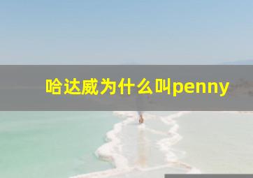 哈达威为什么叫penny