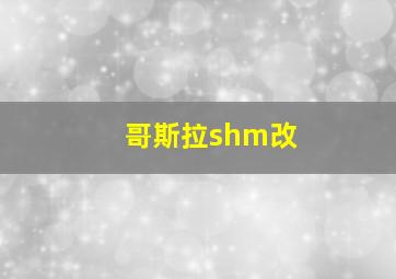 哥斯拉shm改