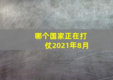 哪个国家正在打仗2021年8月