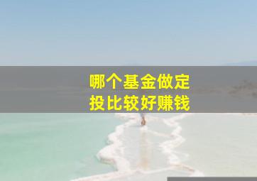 哪个基金做定投比较好赚钱