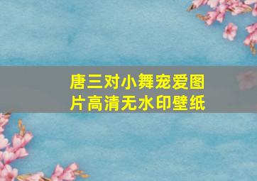 唐三对小舞宠爱图片高清无水印壁纸