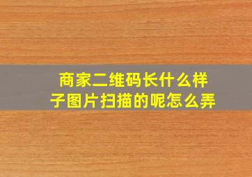 商家二维码长什么样子图片扫描的呢怎么弄