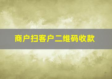 商户扫客户二维码收款