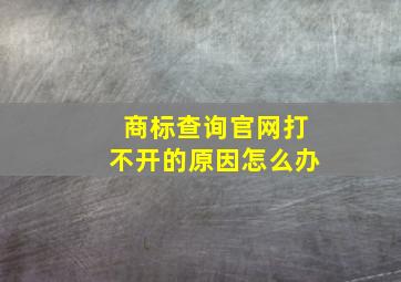 商标查询官网打不开的原因怎么办