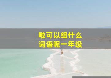 啦可以组什么词语呢一年级