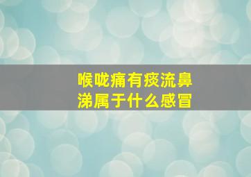 喉咙痛有痰流鼻涕属于什么感冒