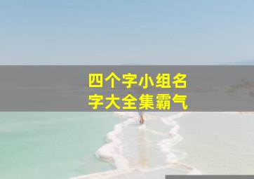 四个字小组名字大全集霸气