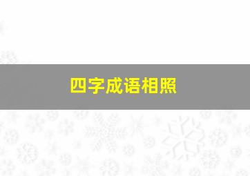 四字成语相照