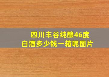 四川丰谷纯酿46度白酒多少钱一箱呢图片