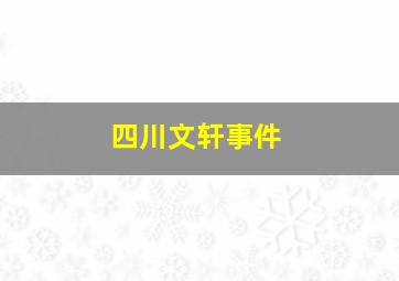 四川文轩事件