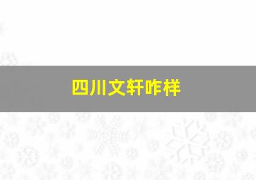 四川文轩咋样