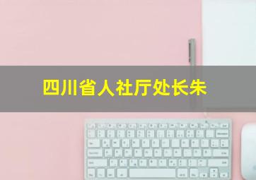 四川省人社厅处长朱