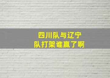 四川队与辽宁队打架谁赢了啊