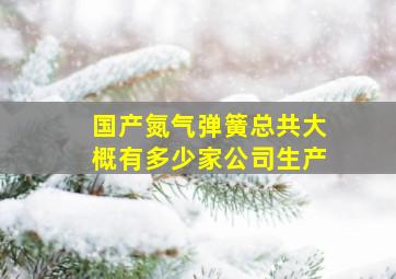 国产氮气弹簧总共大概有多少家公司生产