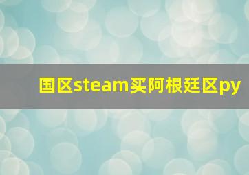 国区steam买阿根廷区py