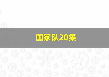 国家队20集