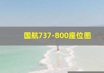 国航737-800座位图