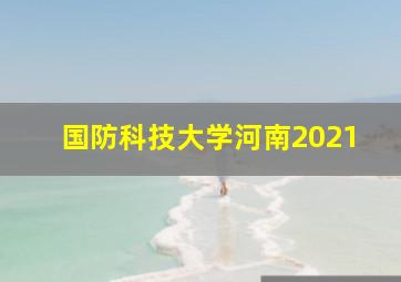 国防科技大学河南2021