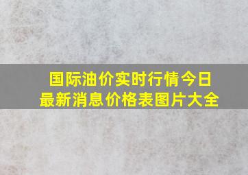 国际油价实时行情今日最新消息价格表图片大全